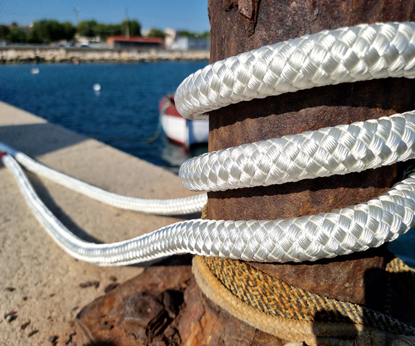 CIMA CORDA TRECCIA GALLEGGIANTE ARANCIONE CON GANCIO 30MT PER - Foto 4